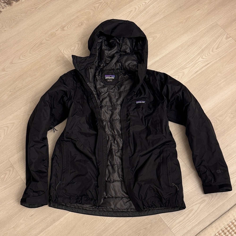 $200 Patagonia Women's Torrentshell 3L Rain Jacket Black Ski large